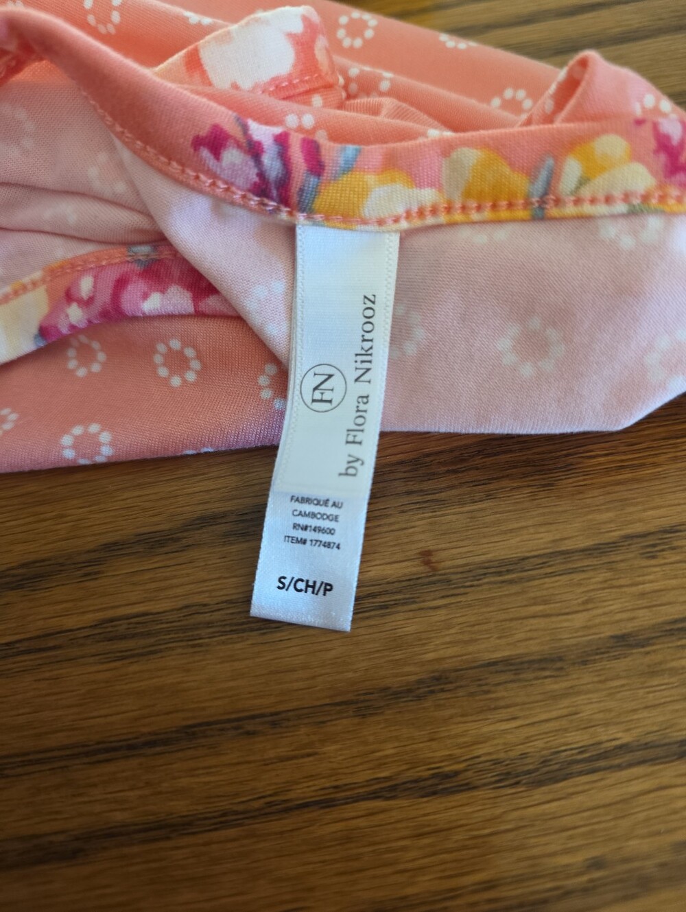 Flora Nikrooz Pink Floral Pajama Set Size Small Soft Stretch Lounge Sleepwear - Picture 7 of 8